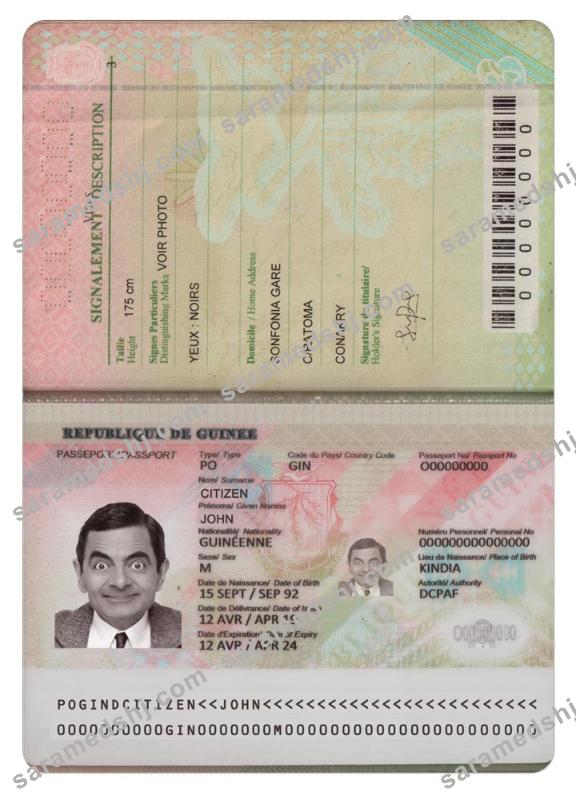 GUINEA passport (2018 present)